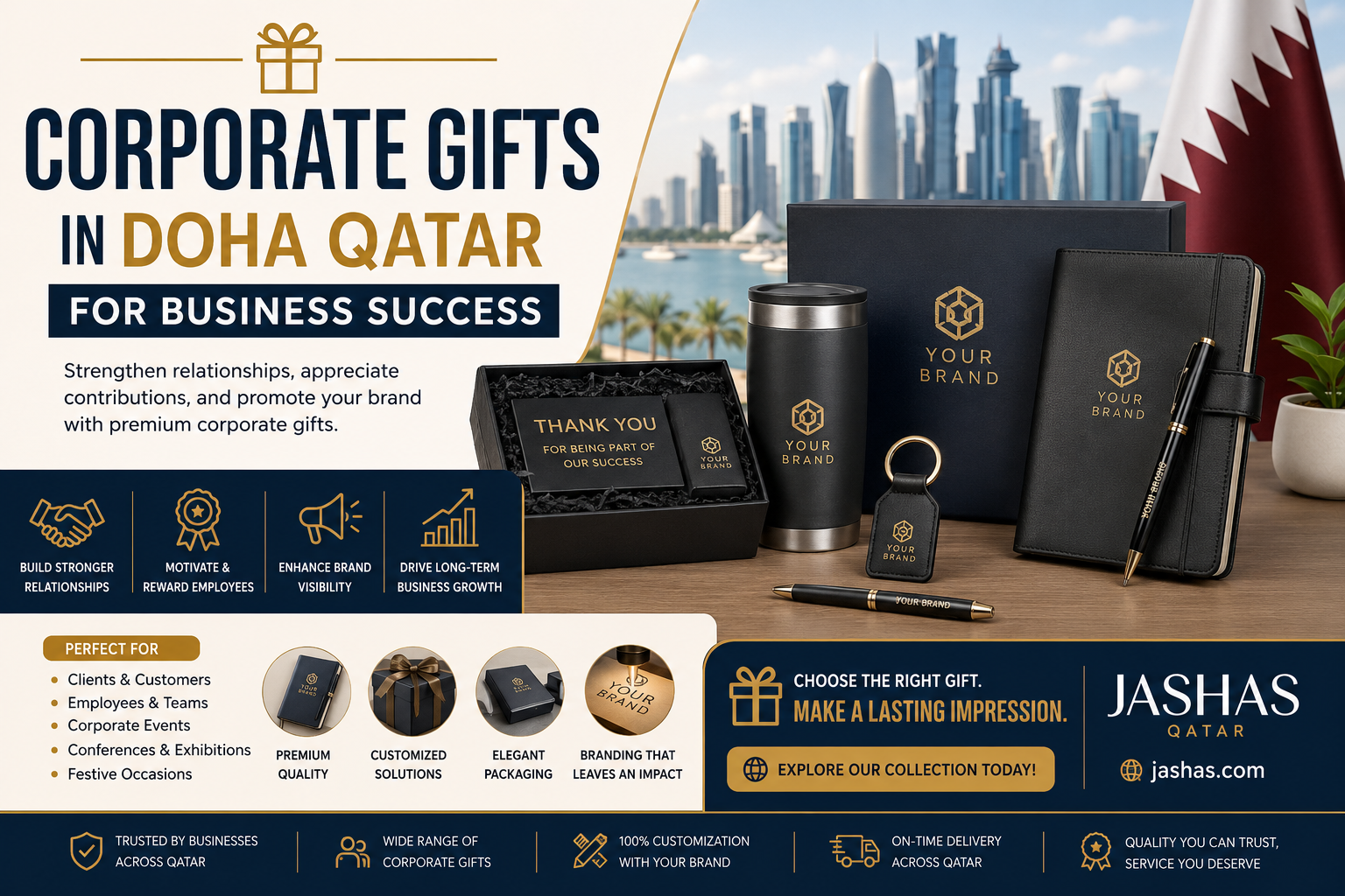 Corporate Gifts in Doha Qatar for Clients, Employees, and Business Events