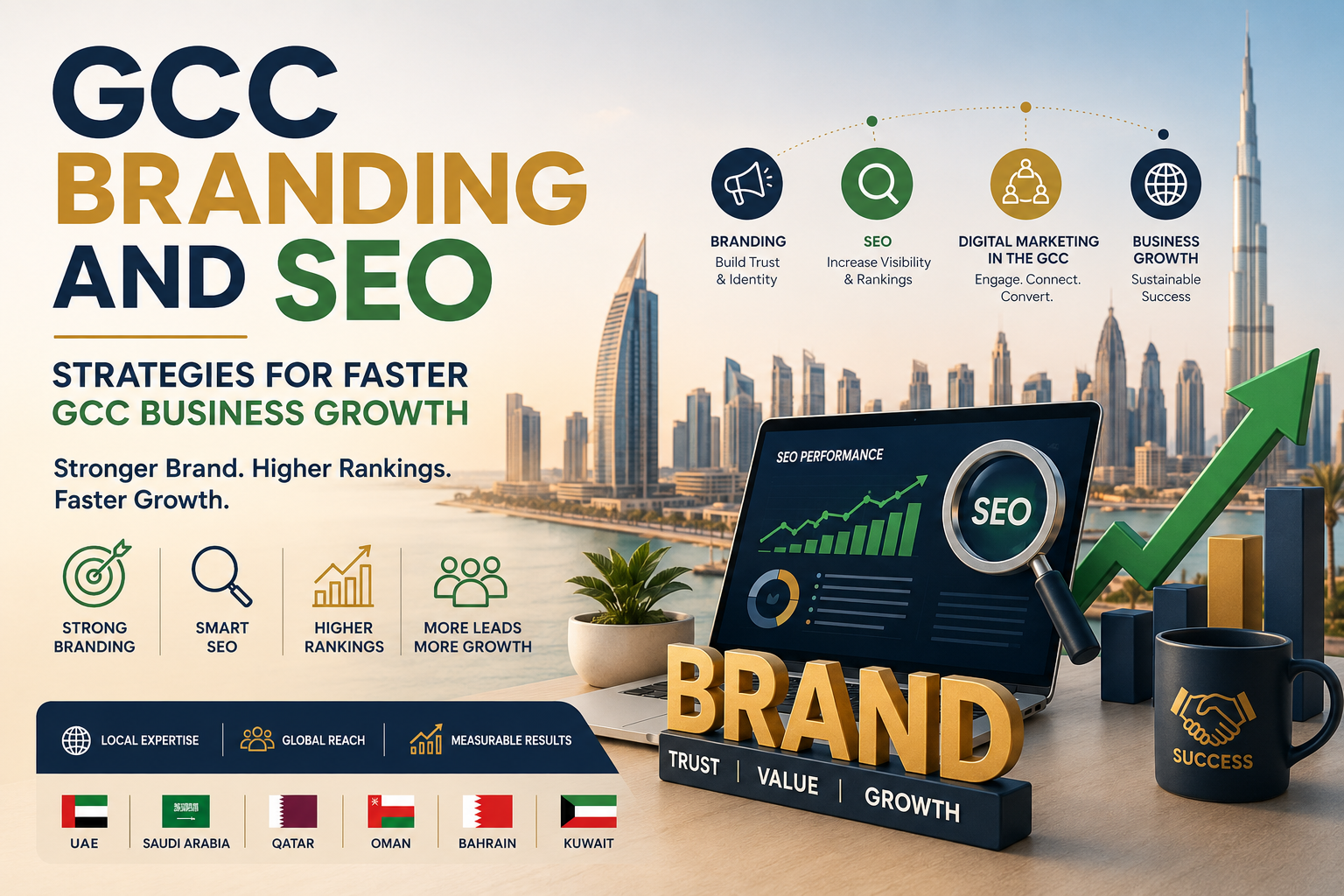GCC Branding and SEO: How GCC Companies Can Grow Faster with Smart Branding & SEO