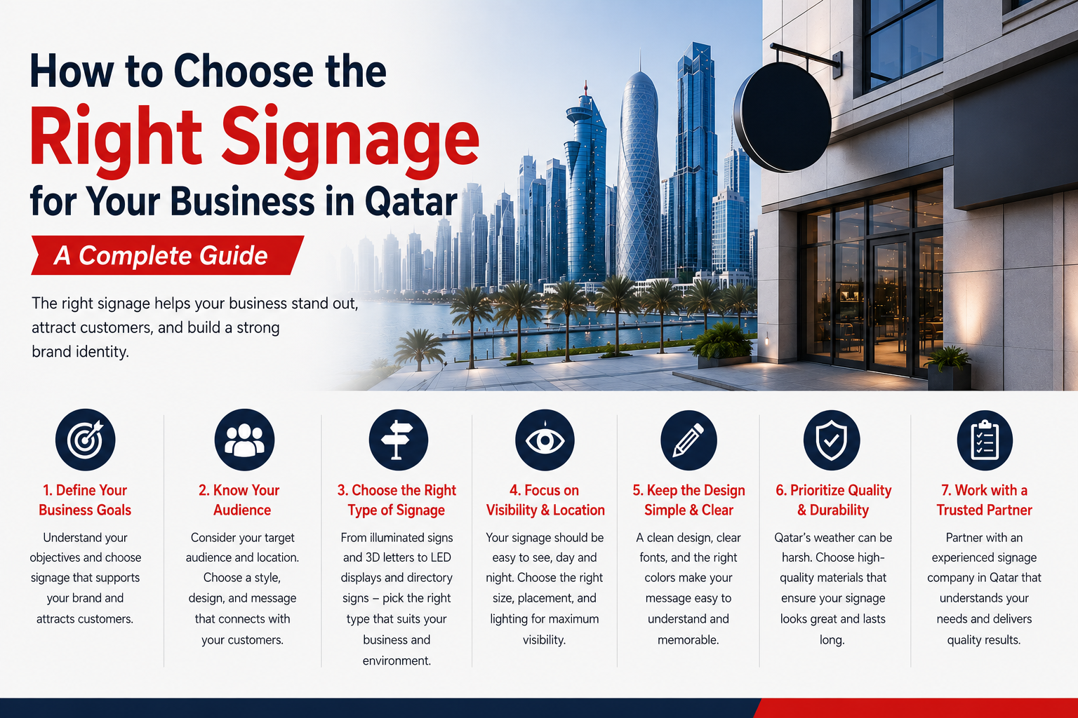 How to Choose the Right Signage for Your Business in Qatar: A Complete Guide