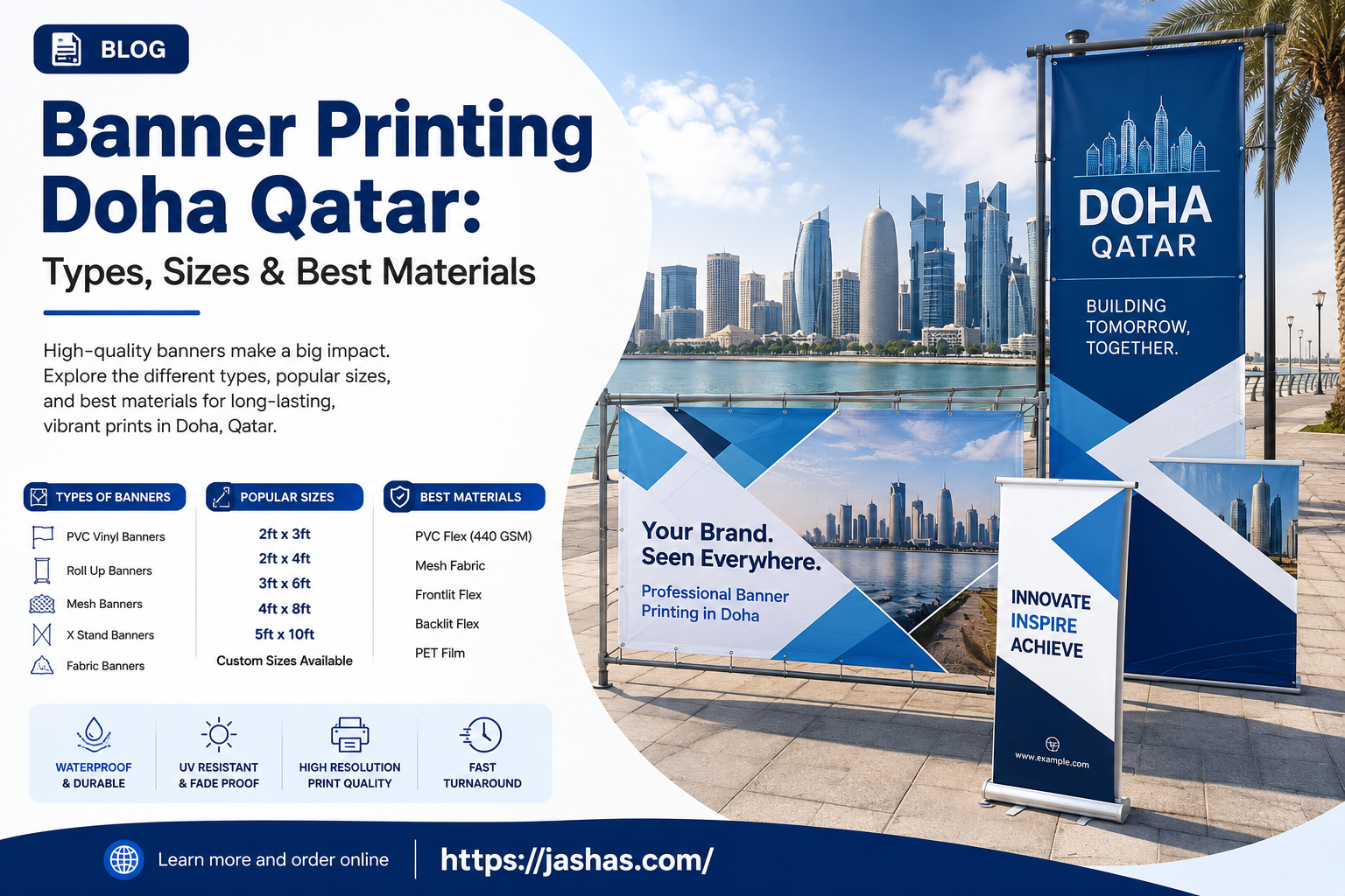 Banner Printing Doha Qatar: Types, Sizes & Best Materials