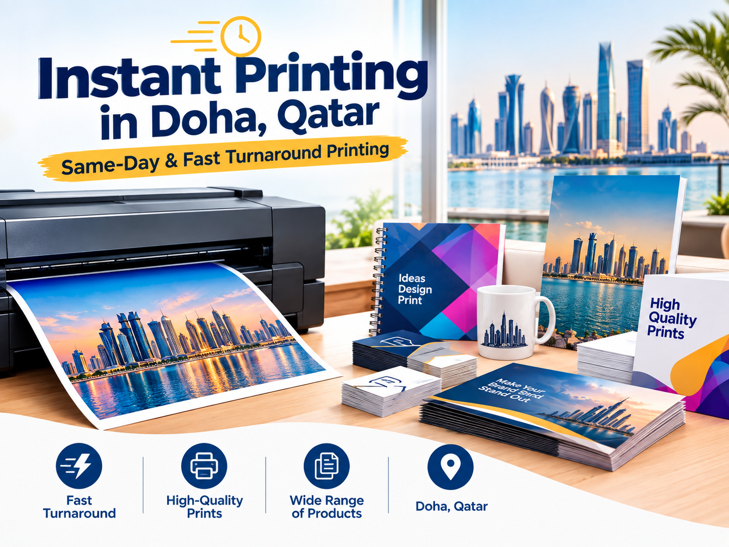 Instant Printing in Doha Qatar: Same-Day & Fast Turnaround Printing