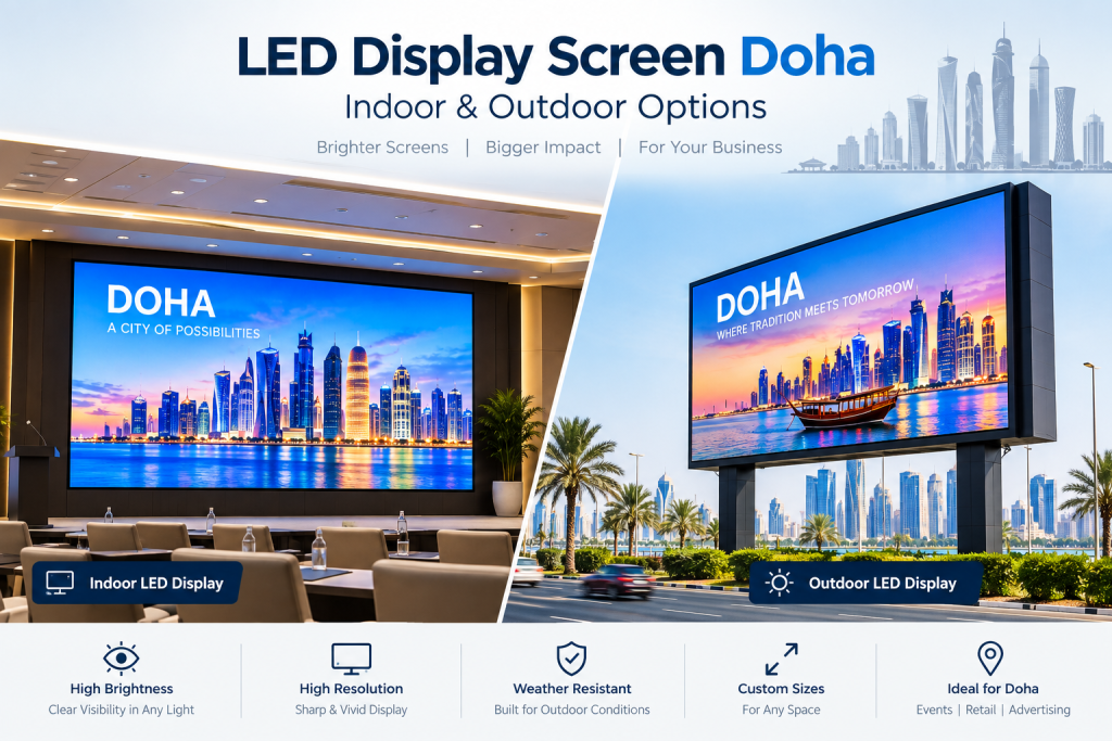 LED Display Screen Doha: Indoor & Outdoor Options