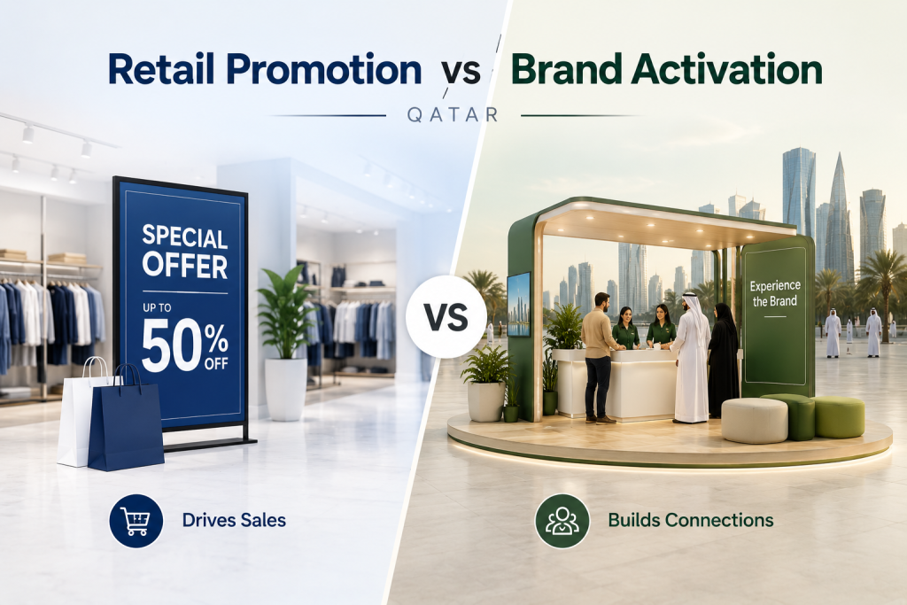 Retail Promotion vs Brand Activation Qatar: Key Differences Explained