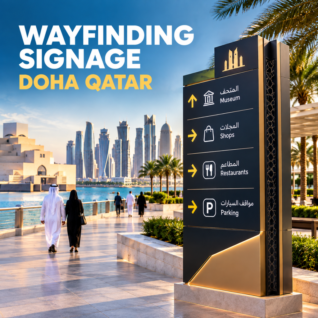 Wayfinding Signage Doha Qatar: How to Guide Visitors Effectively