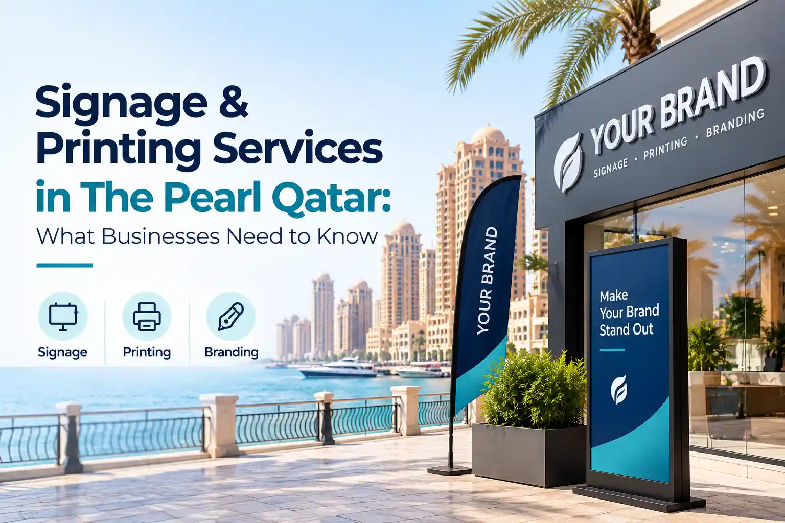Signage & Printing Services in The Pearl Qatar: What Businesses Need to Know